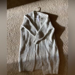 Long topshop gray cardigan